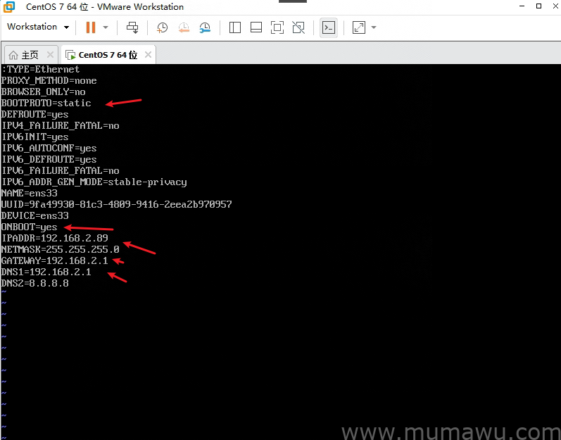 图片[8]-Centos 7.6 找回Root 密码并修改IP地址-木马屋